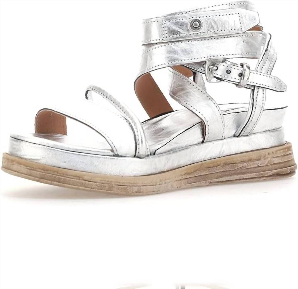 NEW A.S.98 women's labo sandal in silver